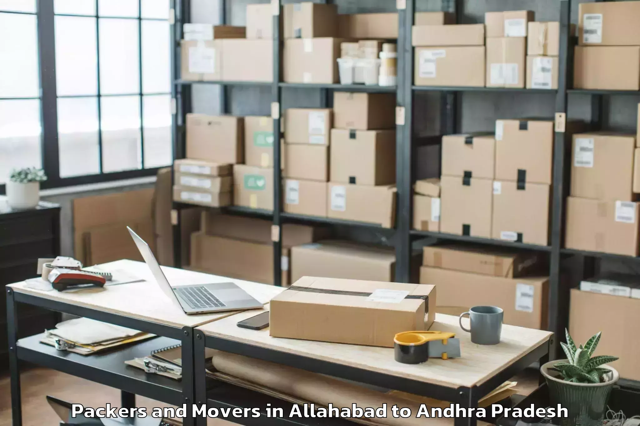 Professional Allahabad to Komarolu Packers And Movers